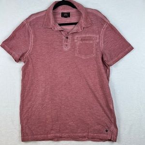 Rock & Republic Men’s Casual Short Sleeve Top Red Size Large